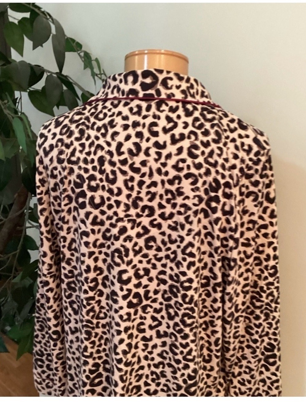 Nicole Miller New York Leopard Print Sleep Shirt Nightgown XL - Picture 12 of 16